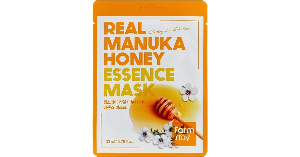Nézd meg most FarmStay Real Manuka Honey Essence Mask - Tápláló Fátyolmaszk 1db/23ml