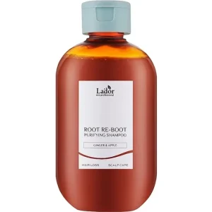 Végkiárusítás Lador Root Re-Boot Purifying Shampoo Ginger & Apple - Hajhullás Elleni Sampon Érzékeny Bőrre 300ml