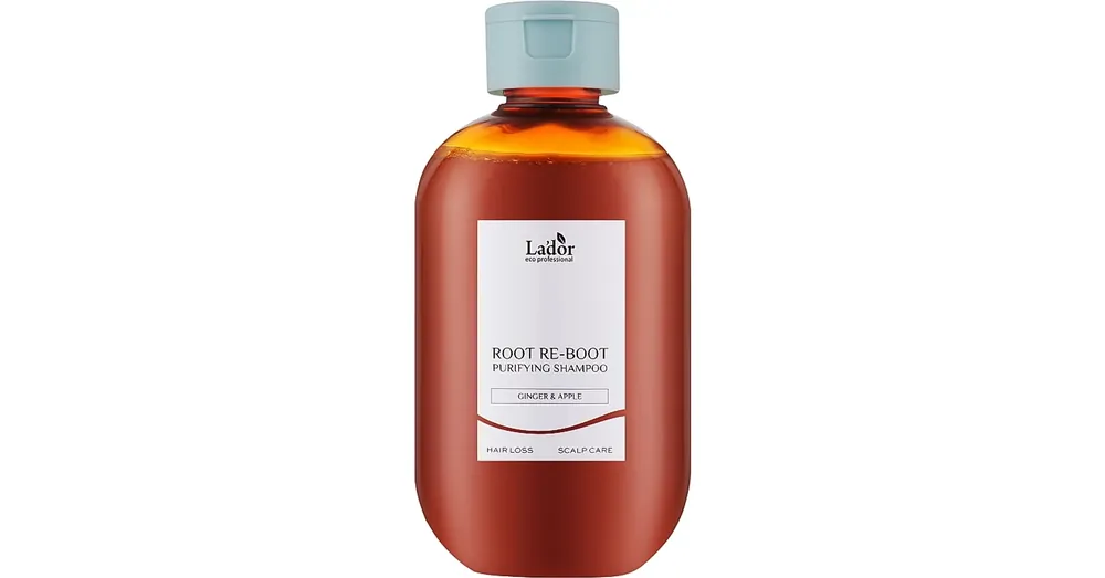 Végkiárusítás Lador Root Re-Boot Purifying Shampoo Ginger & Apple - Hajhullás Elleni Sampon Érzékeny Bőrre 300ml