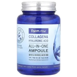 Farmstay Collagen and Hyaluronic Acid All-in-One Ampoule - Intenzív Hidratáló Ampulla 250ml Gyors szállítás