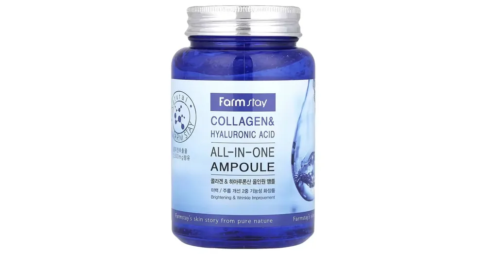 Farmstay Collagen and Hyaluronic Acid All-in-One Ampoule - Intenzív Hidratáló Ampulla 250ml Gyors szállítás