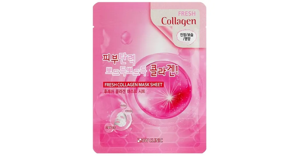 3W Clinic Fresh Collagen Mask Sheet – Hidratáló Arcmaszk 23ml/1db Kiárusítás