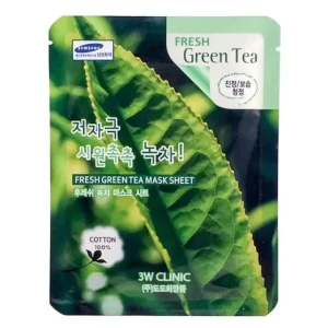 Olcsóbb 3W Clinic Fresh Green Tea Mask Sheet – Hidratáló Arcmaszk 23ml/1db
