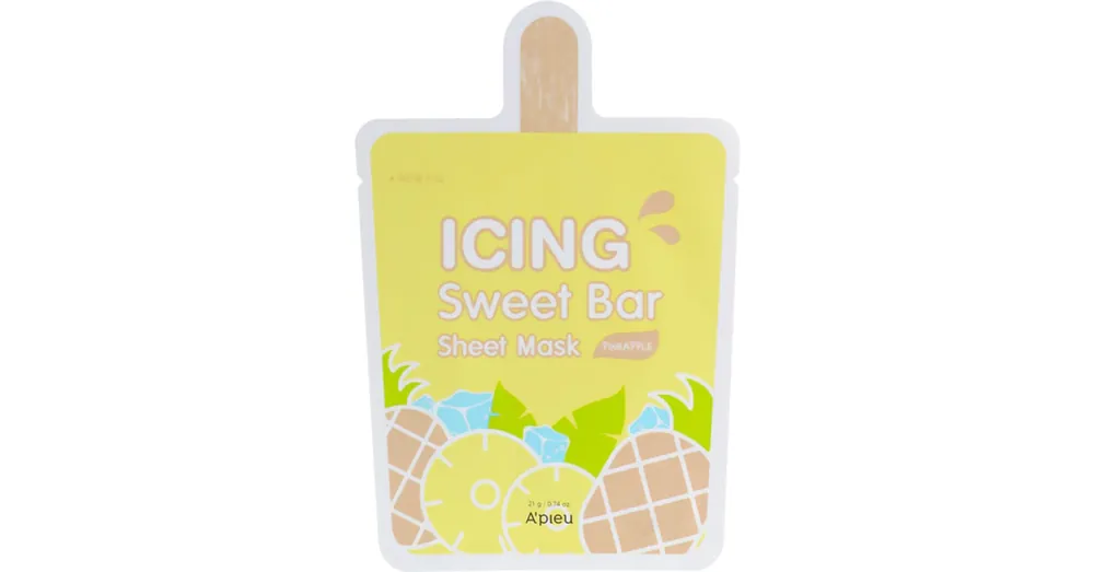 Akciós ár A‘PIEU Icing Sweet Bar Sheet Mask - Pineapple – Tápláló és Nyugtató Textilmaszk Ananásszal 1db/21g