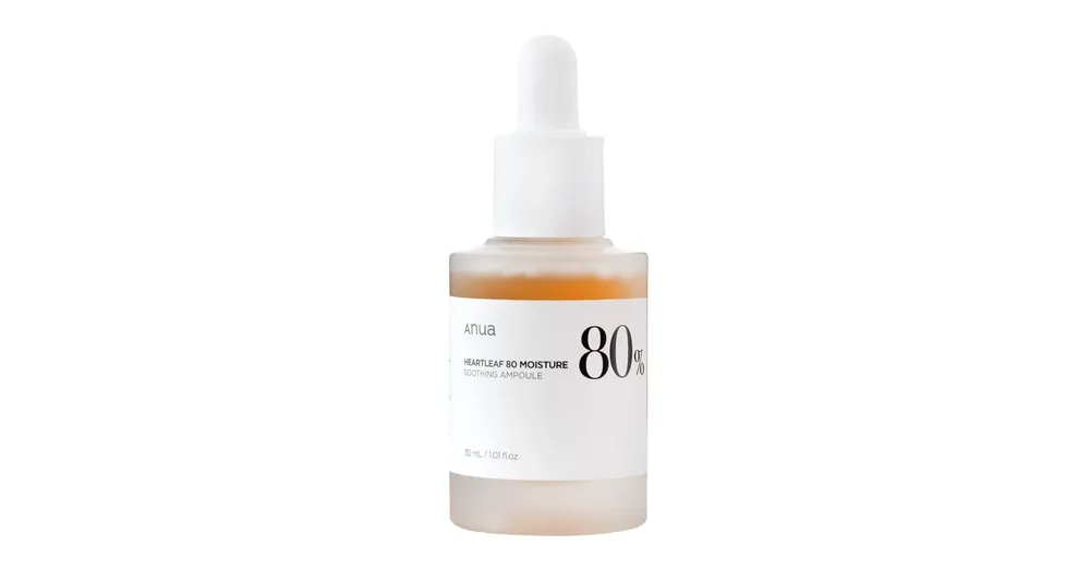 Legjobb ár Anua Heartleaf 80% Soothing Ampoule - Nyugtató Arcápoló Ampulla 80% Ezüst Szirtőr Kivonattal 30ml
