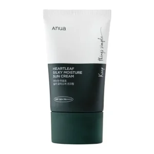 Anua Heartleaf Silky Moisture Sun Cream SPF50+ PA++++ - Nyugtató Fényvédő 50ml Gyors kiszállítás