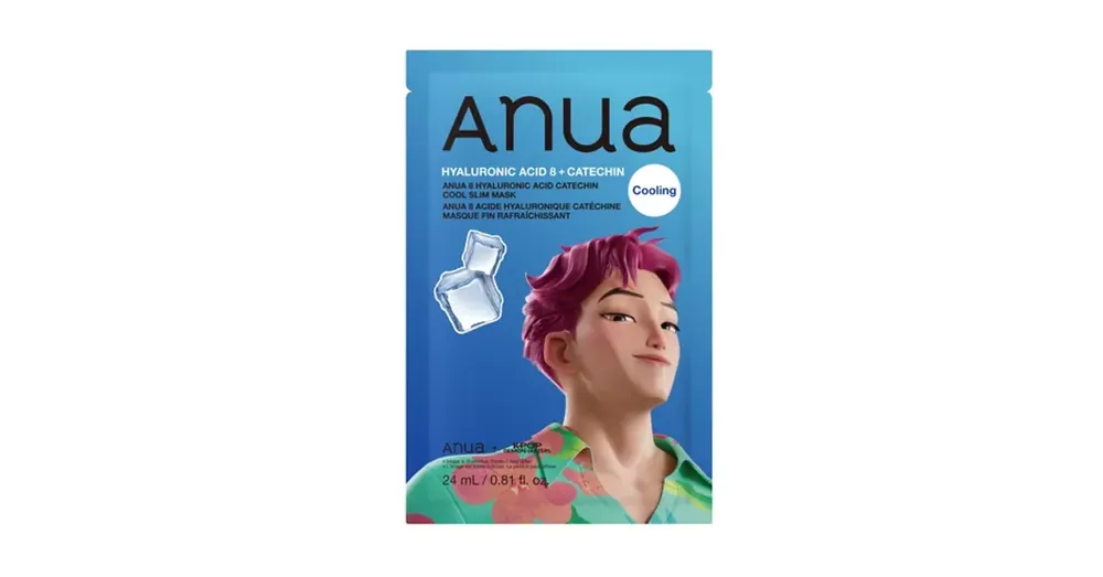 Anua K-Pop Demon Hunters 8 Hyaluronic Acid Catechin Cool Slim Mask – Hűsítő Fátyolmaszk 1db/24ml Biztonságos fizetés