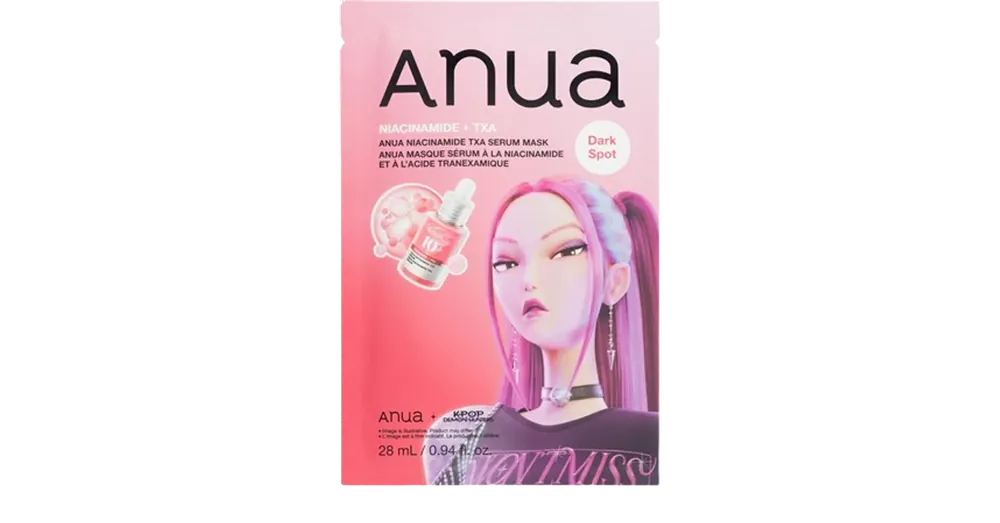 Nézd meg most Anua K-Pop Demon Hunters Niacinamide TXA Serum Mask – Folthalványító Fátyolmaszk 1db/28ml