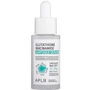 APLB Glutathione Niacinamide Ampoule Serum – Bőrfehérítő Arcápoló Szérum 40ml Expressz szállítás