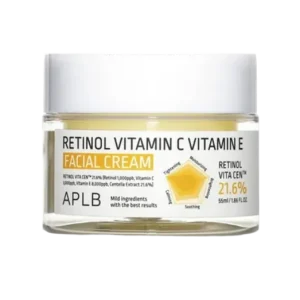 APLB Retinol Vitamin C Vitamin E Facial Cream – Hidratálókrém Retinollal, C- És E-vitaminnal 55ml Szezonális akció