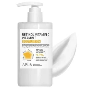 Szuper akció APLB Retinol Vitamin C Vitamin E Body Lotion – Erősítő Testápoló 300ml