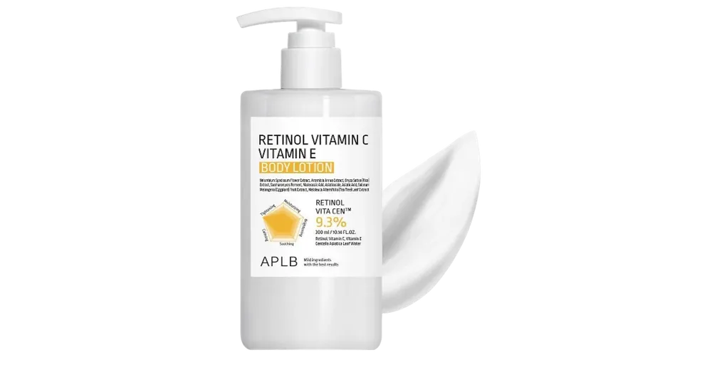 Szuper akció APLB Retinol Vitamin C Vitamin E Body Lotion – Erősítő Testápoló 300ml