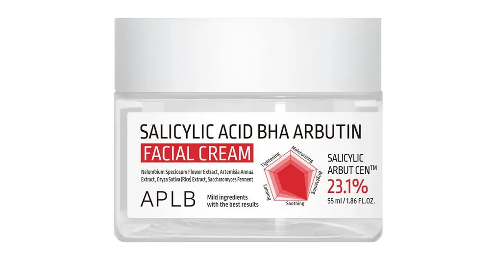 Vásárlói kedvenc APLB Salicylic Acid BHA Arbutin Facial Cream – Hidratáló Arckrém 55ml