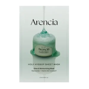 Arencia Holy Hyssop Sheet Mask - Világosító Textil Maszk 1db/27ml Szezonális akció