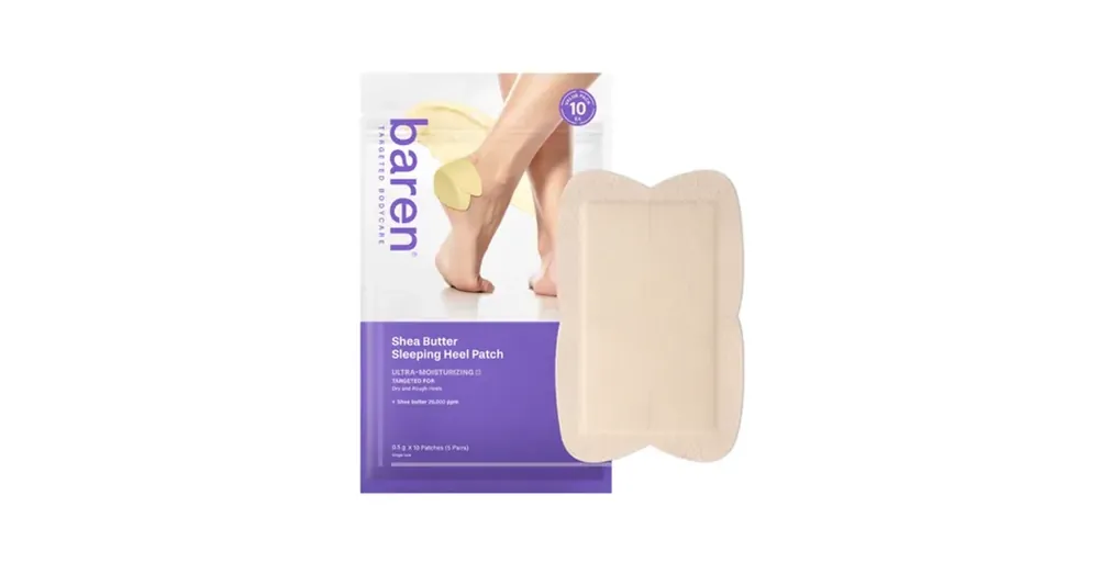 BAREN Shea Butter Sleeping Heel Patch – Hidratáló Saroktapasz 10db Legkelendőbb