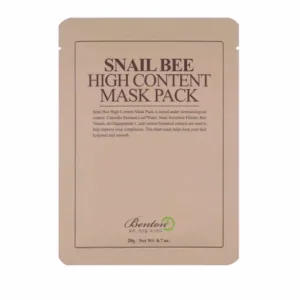 Benton Snail Bee High Content Mask Pack - Сsiganyálka és Méhméreg Tartalmú Szövetmaszk 1db Újdonság