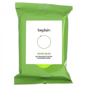 Outlet Beplain Mung Bean pH-Balanced Facial Cleansing Wipes - Arctisztító Kendő Ph-Egyensúlyozott 20db/120g