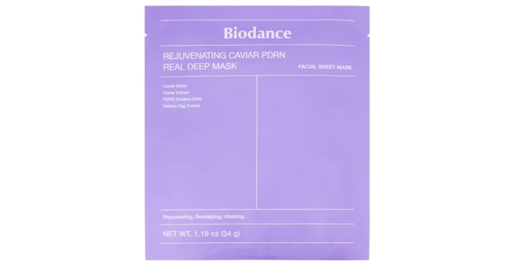 Szezonális akció Biodance Rejuvenating Caviar PDRN Real Deep Mask - Kaviár és PDRN Hatóanyagú Regeneráló Maszk 1db