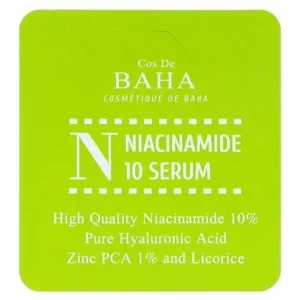 Cos De BAHA N Niacinamide 10 Serum SAMPLE - Arc Szérum Niacinamiddal SAMPLE 1.5ml Biztonságos vásárlás
