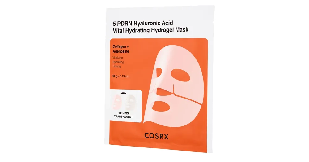 Expressz szállítás Cosrx 5 PDRN Hyaluronic Acid Vital Hydrating Hydrogel Mask – Hidratáló Arcmaszk 1db/34g