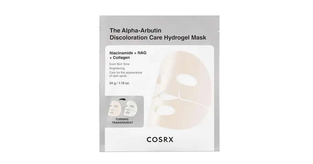 Olcsó COSRX Arbutin Discoloration Hydrogel Mask – Folthalványító Hidrogél Maszk 1db/34g