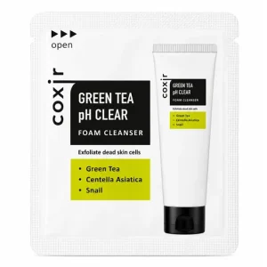 Coxir Green Tea pH Clear Foam Cleanser (sample) – Arctisztító Hab 2ml (sample) Legnépszerűbb