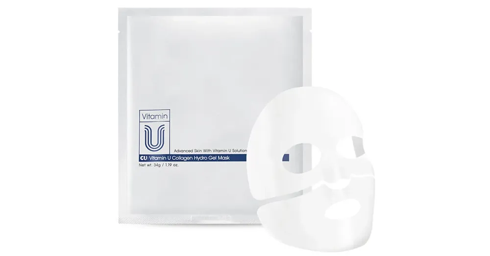 CUSKIN Vitamin U Collagen Hydro Gel Mask – Ragyogást Fokozó Hidrogél Arcmaszk 1db/34g Gyors szállítás