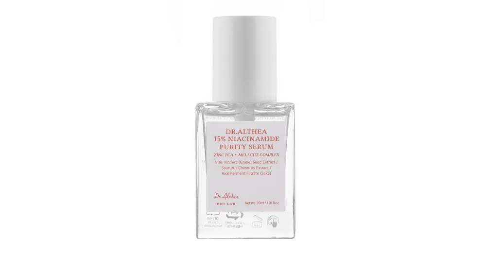 Dr. Althea 15% Niacinamide Purity Serum - Szébum-szabályozó Szérum Niacinamiddal 30ml Biztonságos fizetés