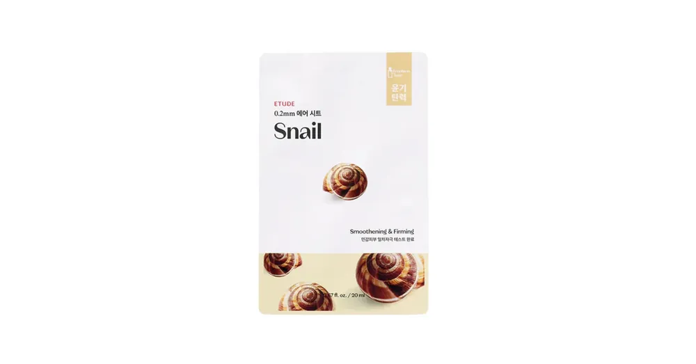 Exkluzív ajánlat Etude 0.2 Therapy Air Mask Snail - Csiganyálas Ránctalanító Fátyolmaszk 1db/20ml