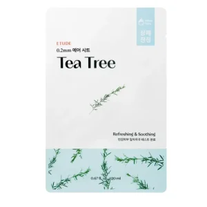 Újdonság Etude 0.2 Therapy Air Mask Tea Tree - Szövetmaszk Teafa Kivonattal 1db/20ml