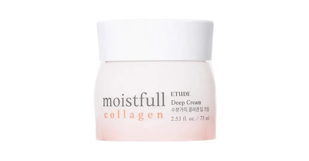 Expressz kézbesítés Etude Moistfull Collagen Deep Cream - Ránctalanító Krém Hidrolizált Kollagénnel 75ml