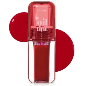 Etude Dear Darling Oil Tint - 01 Real Cherry – Színezett Ajakolaj 4,2g Szuper akció