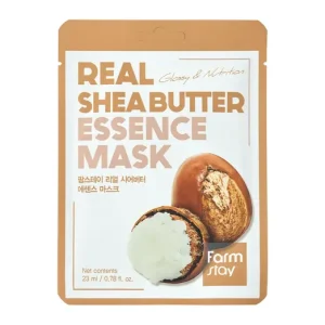 Farmstay Real Shea Butter Essence Mask - Kisimító Shea Butter Fátyolmaszk 1db/23ml Árcsökkenés