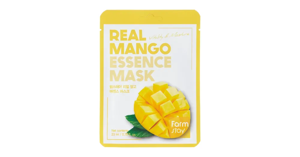 Farmstay Real Mango Essence Mask - Szövetmaszk Mangó Kivonattal 1db/23ml Kedvezmény