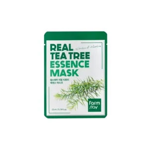 Farmstay Real Tea Tree Essence Mask - Bőrnyugtató Fátyolmaszk Teafa Kivonattal 1db/23ml Legnépszerűbb