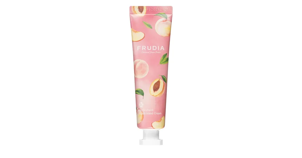 Ne maradj le FRUDIA My Orchard Hand Cream Peach - Tápláló Kézkrém Barack Kivonattal 30ml