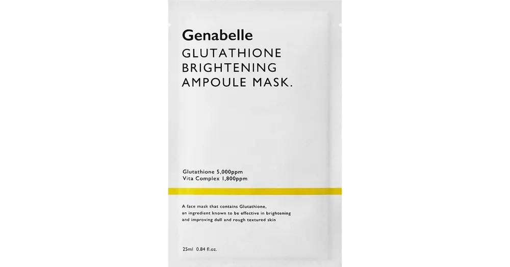 Végkiárusítás Genabelle Glutathione Brightening Ampoule Mask – Bőrvilágosító Ampulla Maszk 1db/25ml