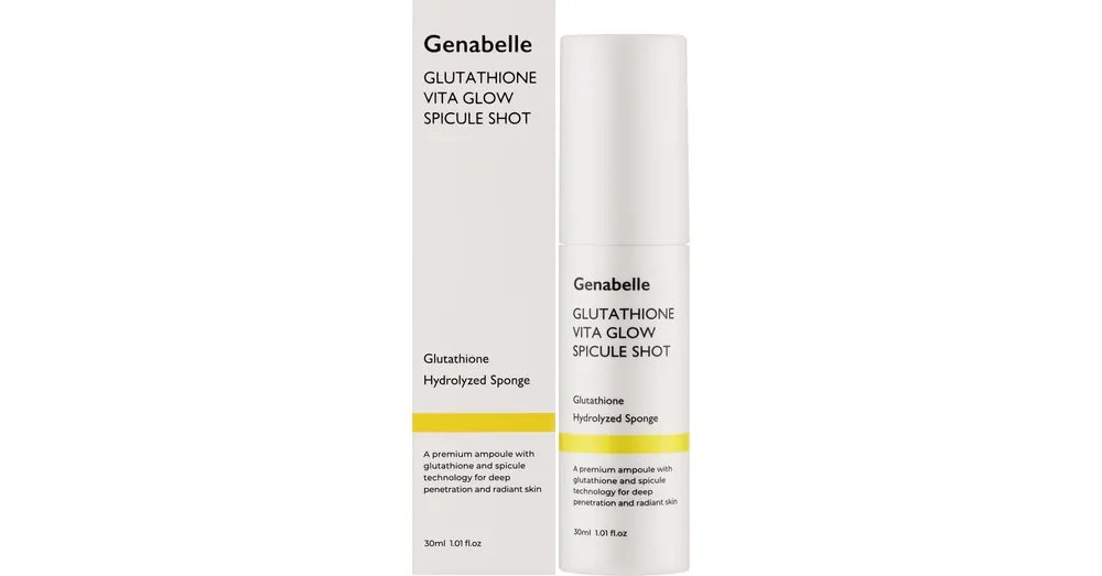 Szezonális akció Genabelle Glutathione Vita Glow Spicule Shot – Bőrvilágosító Szérum Mikro-tűkkel 30ml