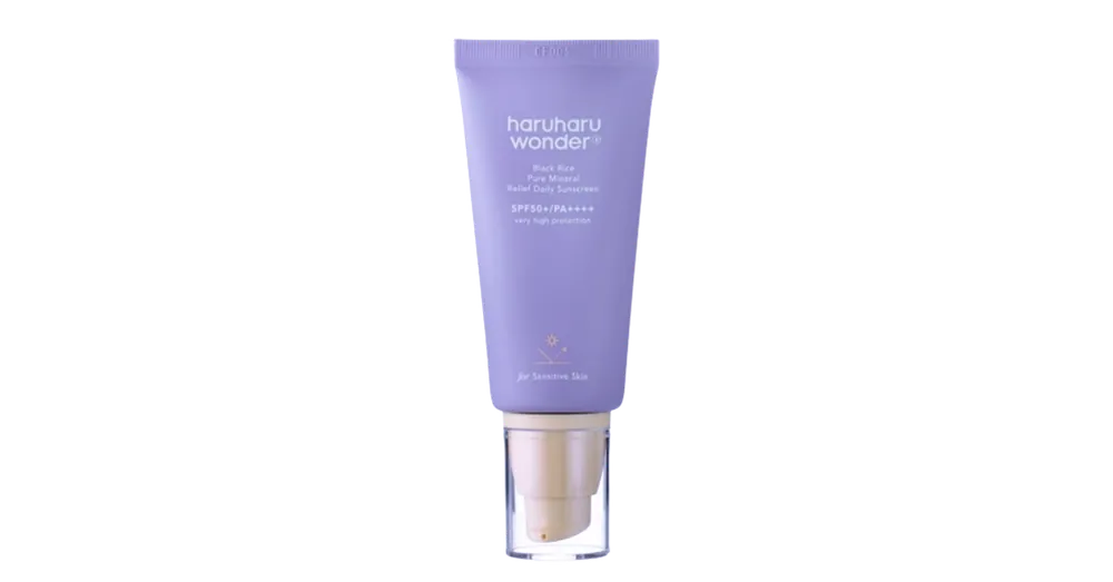 HaruHaru Wonder Black Rice Pure Mineral Relief Daily Sunscreen SPF50+/PA++++ - Illatmentes Fényvédő Arckrém 50ml Végkiárusítás
