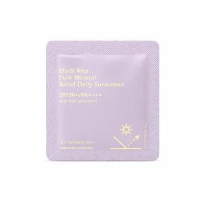 Azonnal elérhető Haruharu Wonder Black Rice Pure Mineral Relief Daily Sunscreen (sample) – Napi Fényvédő Krém 2ml (sample)