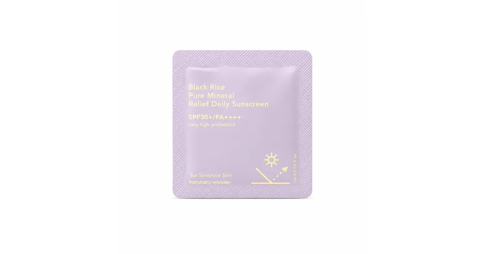 Azonnal elérhető Haruharu Wonder Black Rice Pure Mineral Relief Daily Sunscreen (sample) – Napi Fényvédő Krém 2ml (sample)