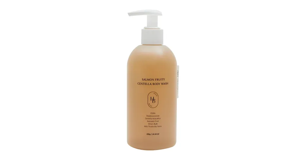 HEVEBLUE Salmon Fruity Centella Body Wash – Centella Testápoló Tusfürdő 300g Biztonságos fizetés