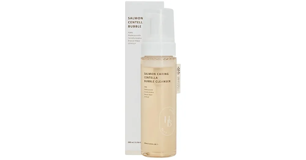 HEVEBLUE Salmon Caring Centella Bubble Cleanser – Arcmosó Hab 200ml Korlátozott ajánlat