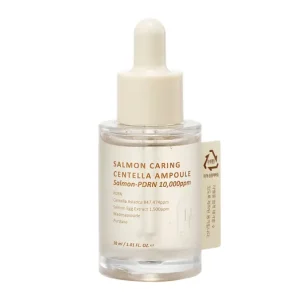 HEVEBLUE Salmon Caring Centella Ampoule – Revitalizáló Ampulla Arcra 30ml Biztonságos fizetés