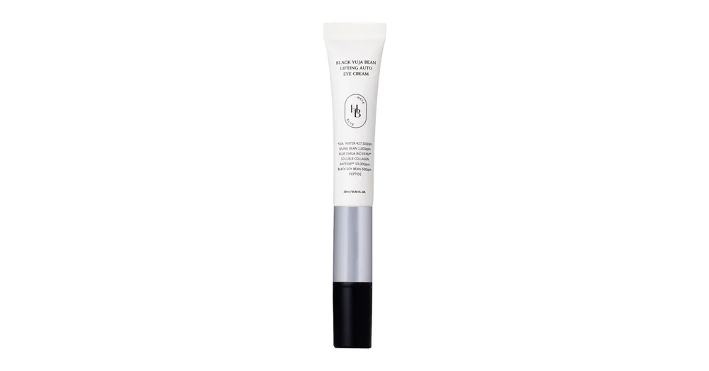 HEVEBLUE Black Yuja Bean Lifting Auto Eye Cream – Lifting Szemkörnyék Krém Masszírozóval 15ml Kedvezmény
