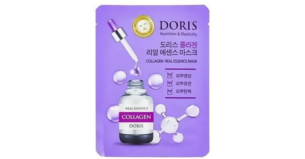 Szezonális akció Doris Collagen Real Essence Mask - Hidratáló Fátyolmaszk 1db/25ml