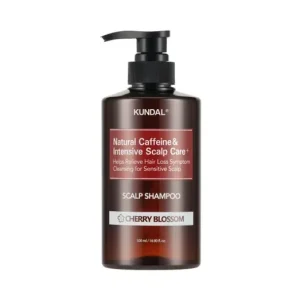 Kundal Natural Caffeine & Intensive Scalp Care Shampoo – Cherry Blossom – Hajhullás Elleni Sampon 500ml Expressz kézbesítés