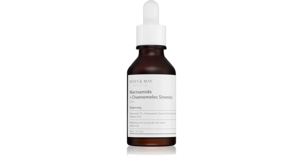Mary&May Niacinamide Chaenomeles Sinensis Serum - Világosító Szérum Niacinamiddal 30ml Kedvezmény