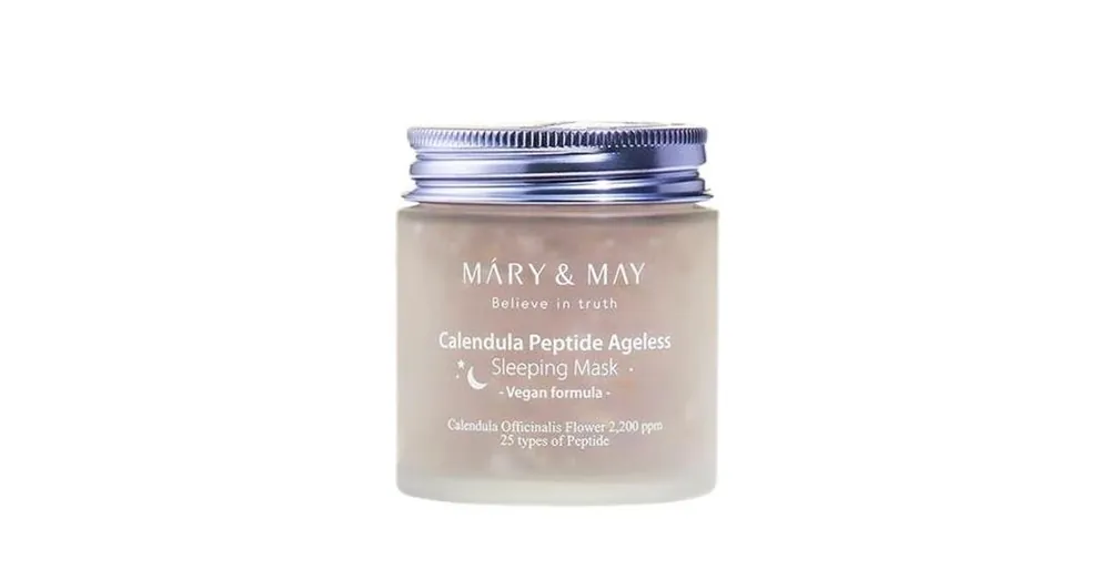 Vásárlói kedvenc Mary&May Calendula Peptide Ageless Sleeping Mask - Öregedésgátló Éjszakai Maszk Körömvirággal 110g