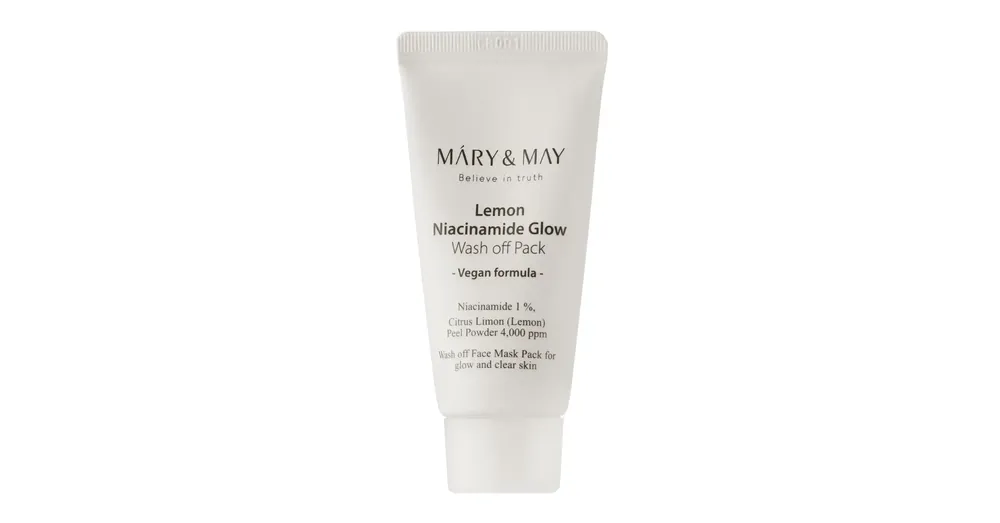 Exkluzív ajánlat Mary&May Lemon Niacinamide Glow Wash off Pack MINI - Világosító Agyagmaszk MINI 30g